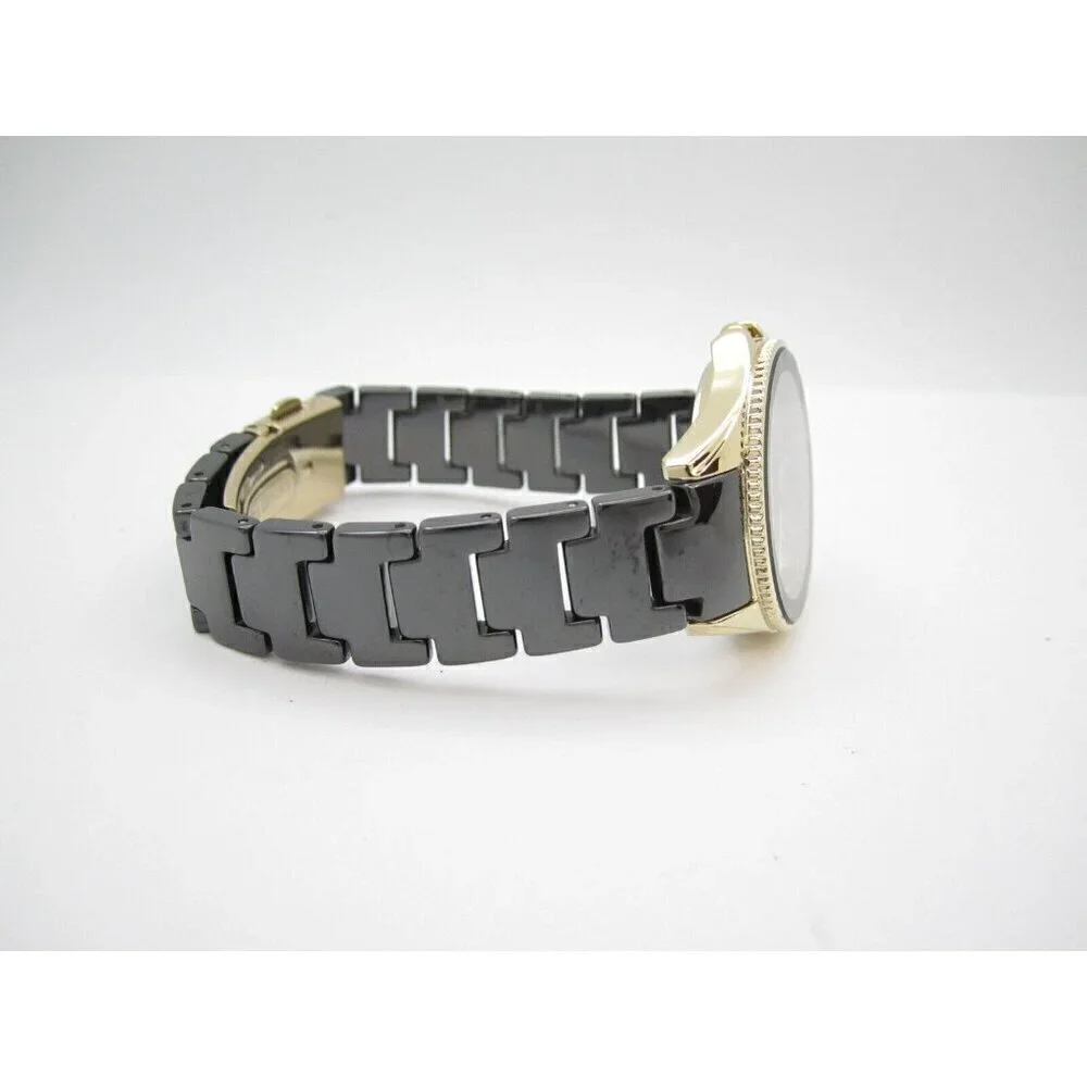 Women Anne Klein Ceramic Diamond Quartz 32mm Analog Watch (G843) 